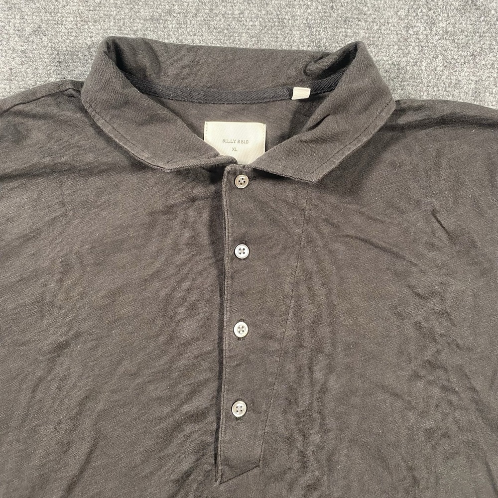 Billy Reid Short Sleeve Polo Shirt Mens XL Organic Pima Cotton Designer Casual